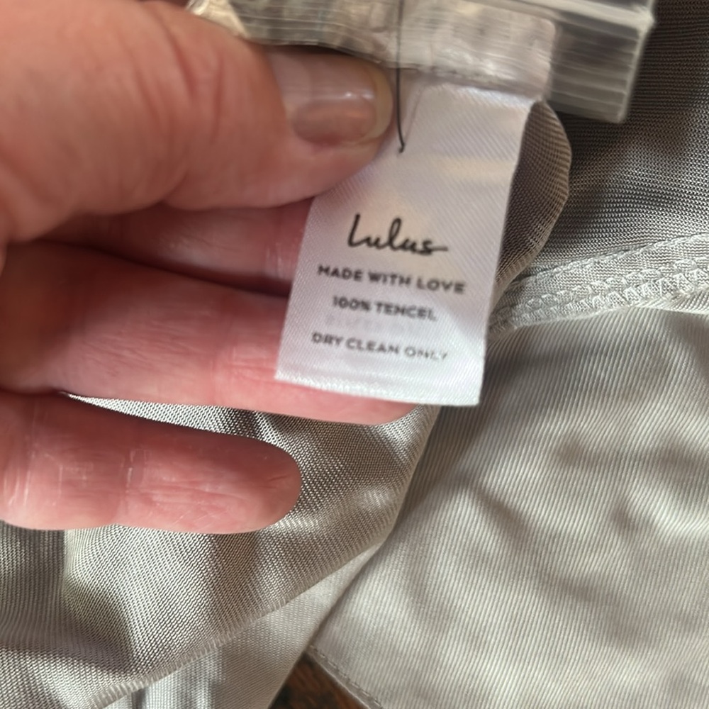 Lulu's Lucky Break Light Grey Oversized Jacket - Picture 7 of 8